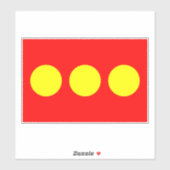 Christiania Flag Sticker (Vel)