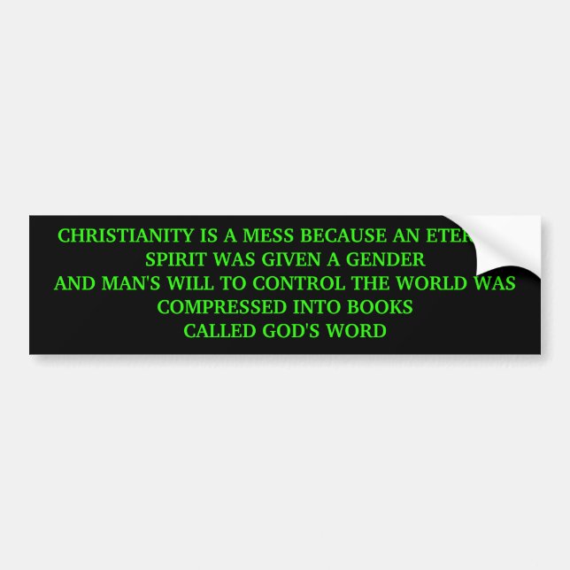 CHRISTIANIT BUMPERSTICKER (Voorkant)