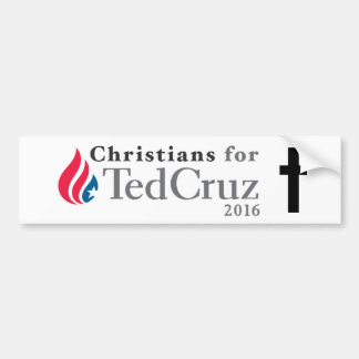 CHRISTIANS for Ted Cruz president bumper sticker! Bumpersticker