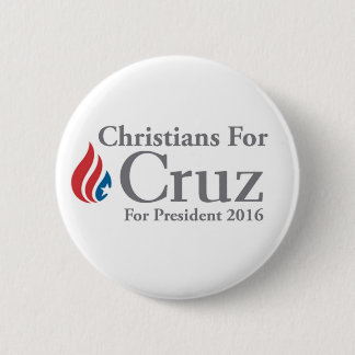 CHRISTIANS for Ted Cruz president button! Ronde Button 5,7 Cm