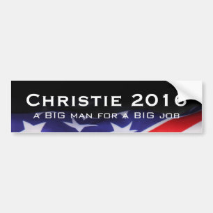 CHRISTIE 2016 Big Man Big Job Bumpersticker