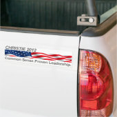Christie bumpersticker (Op Truck)