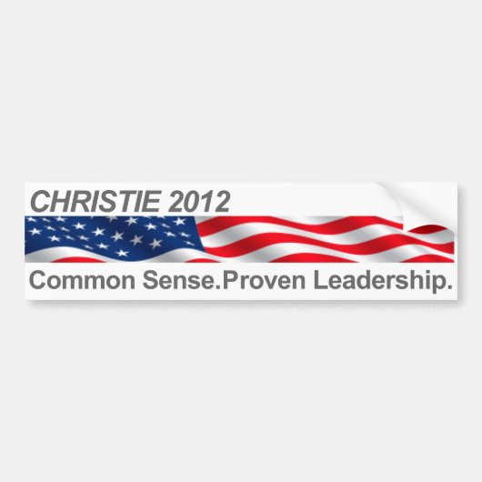 Christie bumpersticker (Voorkant)