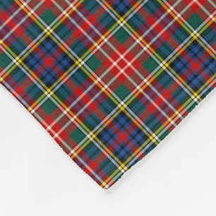Christie Clan Kleurrijke Rode Schotse Tartan Fleece Deken