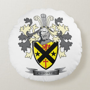 Christie Family Crest Coat of Arms Rond Kussen