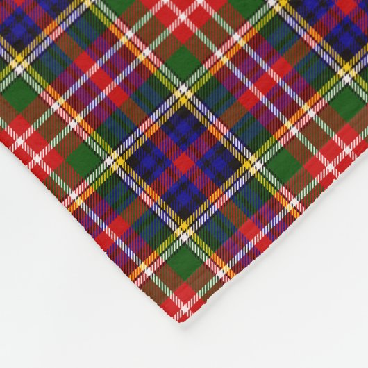 Christie Family Tartan Pattern Fleece Deken (Hoek)
