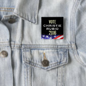 Christie Rubio 2016 Campaign Button (Square) (In situ)