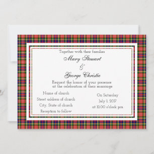 Christie Scottish Faire-part de mariage