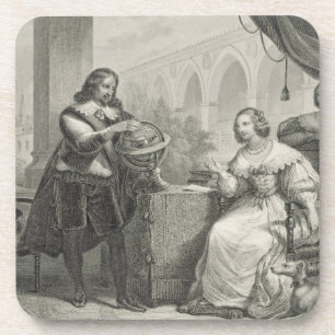 Christina (1626-89) Koningin van Zweden, uit een s Drankjes Onderzetter