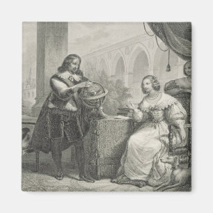 Christina (1626-89) Koningin van Zweden, uit een s Magneet