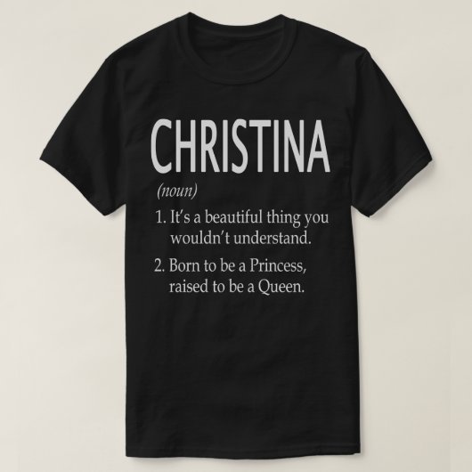 Christina Naam Gift 16 T-shirt (Design voorkant)