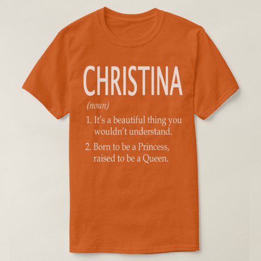 Christina Naam Gift 67 T-shirt (Design voorkant)