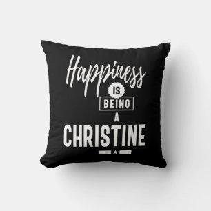 Christine Persoonlijke naam Birthday Gift Kussen