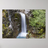 Christine Waterfall HDR. Afdrukken met scripts Ver Poster (Voorkant)