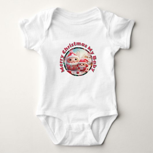 Christma Candy Cane Cuties Gepersonaliseerd Romper (Voorkant)