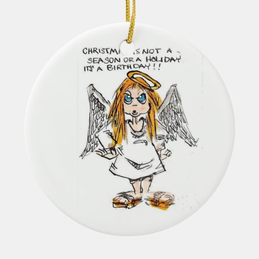 Christma Keramisch Ornament (Voorkant)