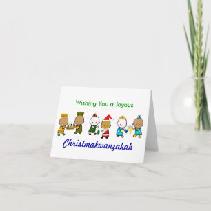 Christmakwanzakah Feestdagen Kaart