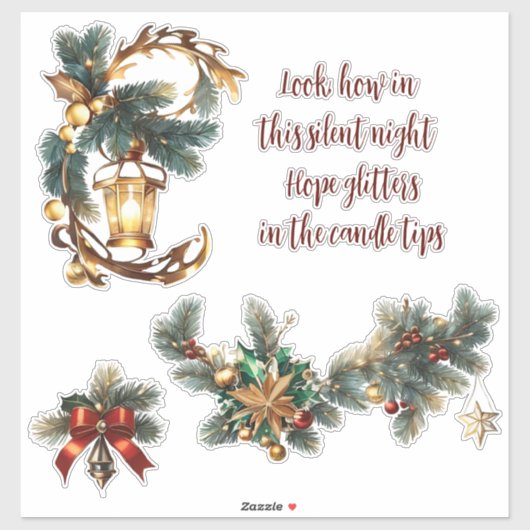 Christmas_17 Vinyl Sticker op maat (Vel)