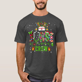 Christmas 2022 Nurse Crew Squad Xmas Nursing Paja T-shirt