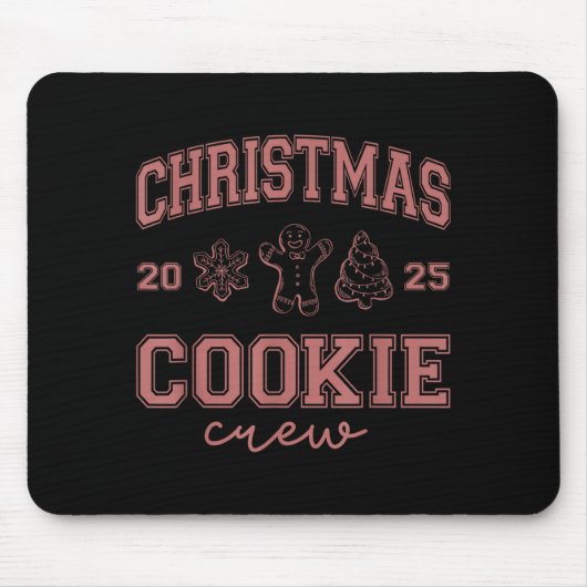 Christmas 2025 Cookie Crew Gingerbread Funny Chris Muismat (Voorkant)