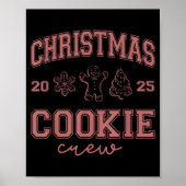 Christmas 2025 Cookie Crew Gingerbread Funny Chris Poster (Voorkant)