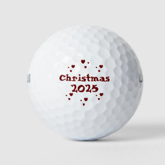 Christmas 2025 golf balls by dalDesignNZ Golfballen