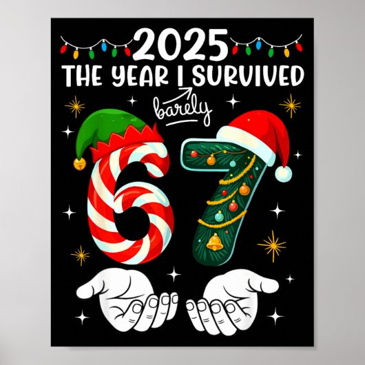 Christmas 2025 The Year I Barely Survived Six Seve Poster (Voorkant)
