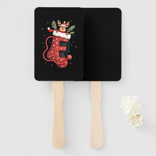 Christmas (2) handwaaier (Voorkant en achterkant)