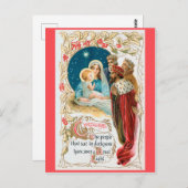 CHRISTMAS 3 Kings adore Jesus Briefkaart (Voorkant / Achterkant)