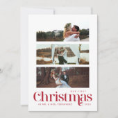 Christmas 3 Photo Collage Carte de vacances (Devant)