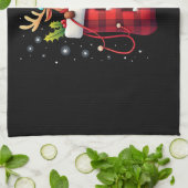 Christmas (3) theedoek (Gevouwen)