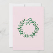 Christmas 5th birthday whimsical tree aankondiging (Achterkant)