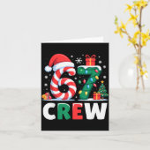 Christmas 67 Crew Brainrot Funny Candy Cane Lights Kaart (Gele Bloem)