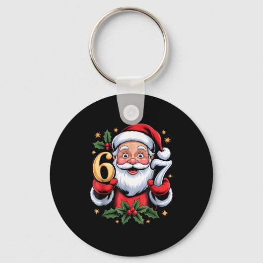 Christmas 67 Funny Xmas Six Seven Ugly Sweater 6 7 Sleutelhanger (Voorkant)