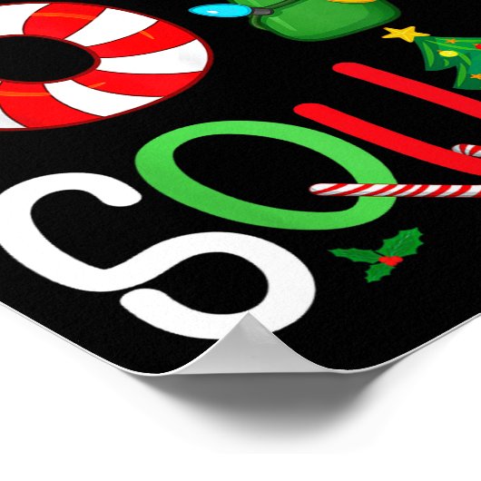 Christmas 67 Squad Funny Candy Cane And Lights Xma Poster (Hoek)