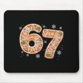 Christmas 6 7 Six Seven Funny 67 Meme Gingerbread Muismat (Voorkant)