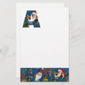 CHRISTMAS A LETTER/SANTA CLAUS BUGLER MONOGRAM BRIEFPAPIER (Voorkant / Achterkant)