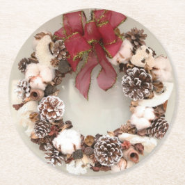 Christmas A Ronde Kartonnen Onderzetter