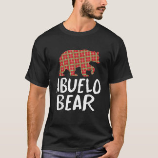 Christmas Abuelo Beer Red Buffalo Plaid Xmas Falim T-shirt