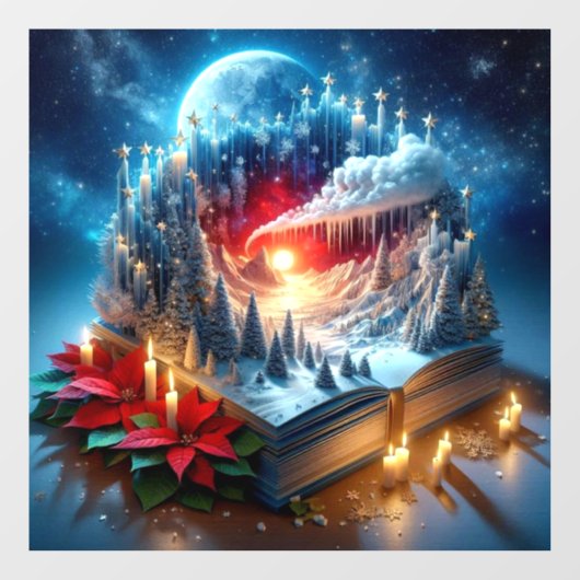 Christmas Advent Window Cling Raamsticker (Vel)