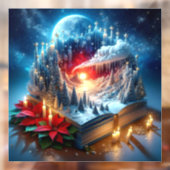 Christmas Advent Window Cling Raamsticker (Vel 2)