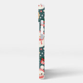 Christmas Aesthetic Pattern Snowman iPhone Hoesje (Linkerkant)
