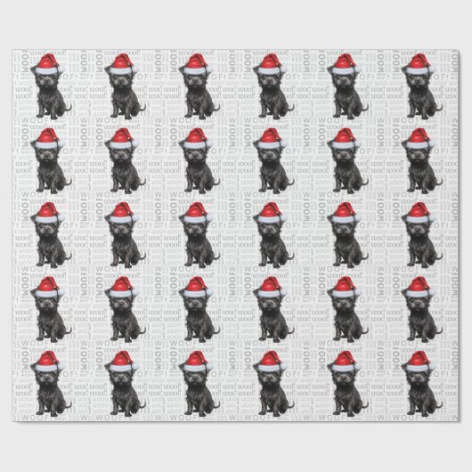 Christmas Affenpinscher voor Hondenliefhebber Vaka Cadeaupapier (Vlak)