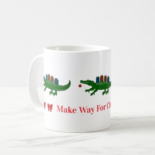 Christmas Alligator Mug (Devant gauche)