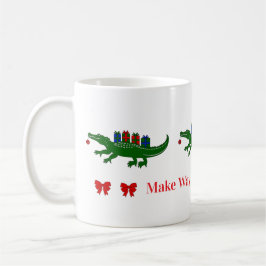 Christmas Alligator Mug Koffiemok