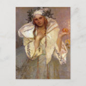 Christmas America Alphonse Mucha Briefkaart (Voorkant)