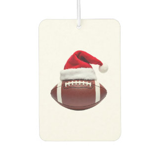 Christmas American Football Ball Santa Hat (1) Luchtverfrisser