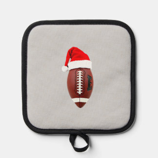 Christmas American Football Ball Santa Hat (3) Pannenlap