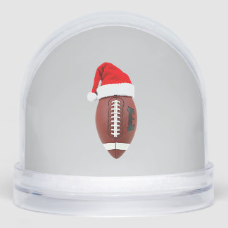 Christmas American Football Ball Santa Hat (3) Sneeuwbol