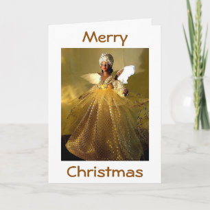 CHRISTMAS ANGEL "AFRICAN-AMERICAN" FEESTDAGEN KAART